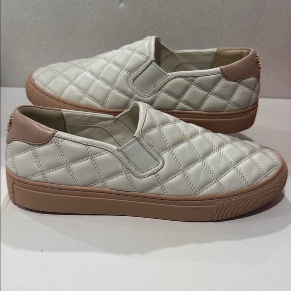 Tory Burch White Quilted Slip-On Loafers main image 4